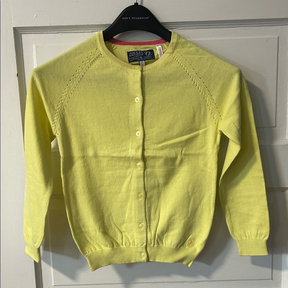Joules Bright Yellow Kids Cardigan